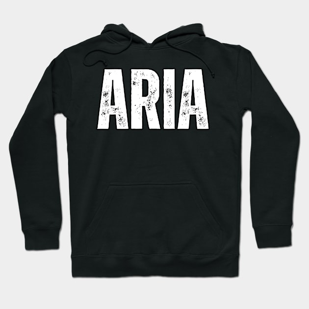 Aria Name Gift Birthday Holiday Anniversary Hoodie by Mary_Momerwids